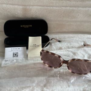Brand New Coach Women's Pink Tortoise Sunglasses